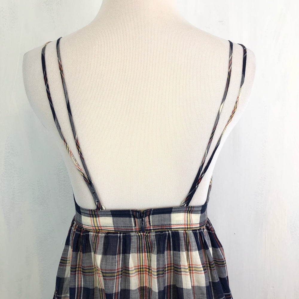 J.Crew Madras Plaid Layered Tank Dress 2 - Picture 2 of 5